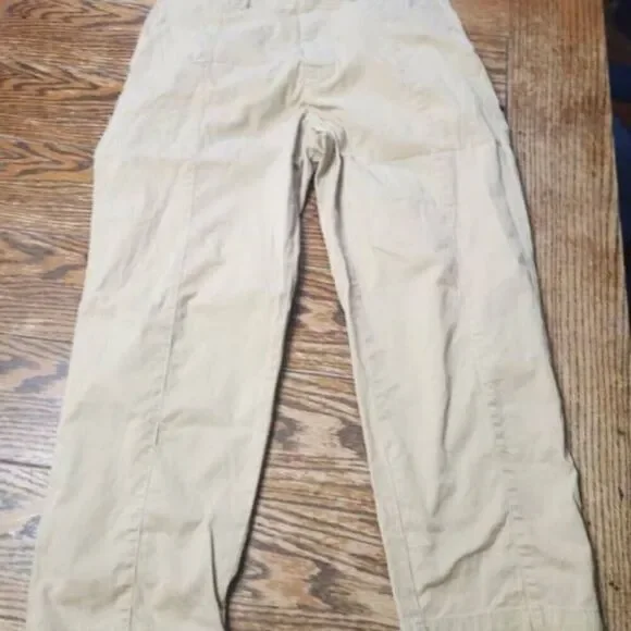 Alex Mil Neil Utility Pant Khaki Tan Tapered High Waist Cotton Preppy SZ 10 - Picture 2 of 5